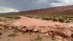 Flash flooding pours off of Arizona's Vermilion Cliffs