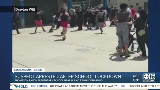 Suspect arrested, three parents arrested after lockdown at Thompson Ranch Elementary