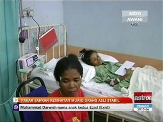 Pakar sahkan kesihatan murid Orang Asli stabil