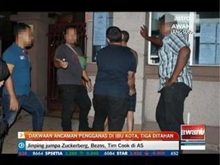 Dakwaan ancaman pengganas di ibu kota, tiga ditahan