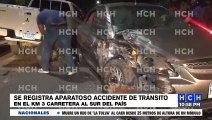 ¡Por andar a pichinga! Fuerte accidente de tránsito en kilómetro 3 de la carretera al sur