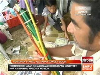 Persiapan Syawal ala kadar mangsa banjir