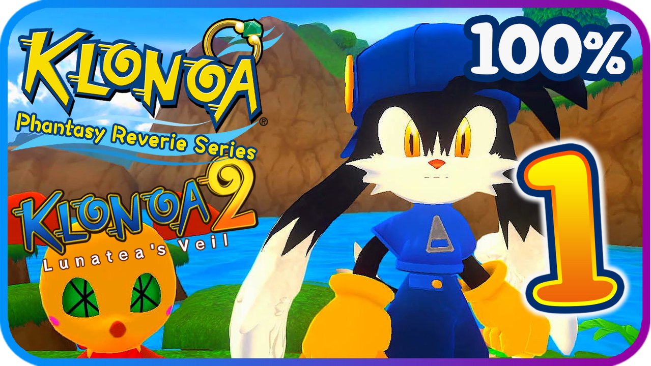 Klonoa Phantasy Reverie Walkthrough Part 1 ~ Lunatea's Veil ~ 100% ~ La-Lakoosha (PS5)