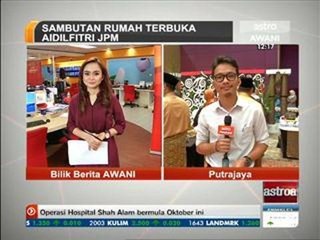 Sambutan rumah terbuka aidilfitri JPM