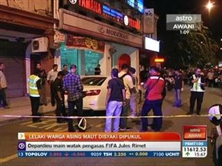 Lelaki warga asing maut disyaki dipukul