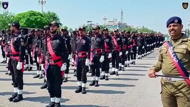 A SPECIAL CONTINGENT OF SINDH POLICE SET TO PARTICIPATE IN PARADE ON DIAMOND JUBILEE CELEBRATIONS OF PAKISTAN