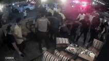 Polisin oğlu içeri alınmadı diye kafe sahibini darp edip ters kelepçelediler