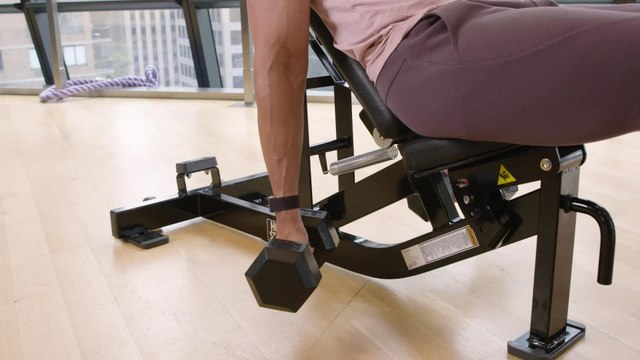 Incline Curls Mechanical Drop Set Biceps Workout | Men’s Health Muscle