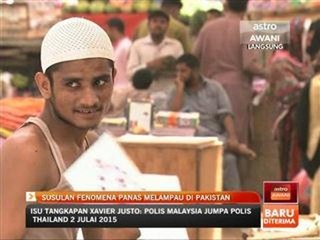 Susulan fenomena panas melampau di Pakistan