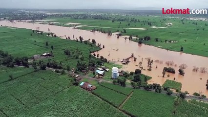 पंचगंगा नदी टिपली थेट ड्रोनमधून