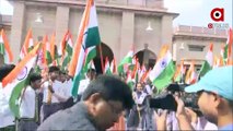 Uttar Pradesh CM Yogi Adityanath flags off Har Ghar Tiranga campaign, along with school children