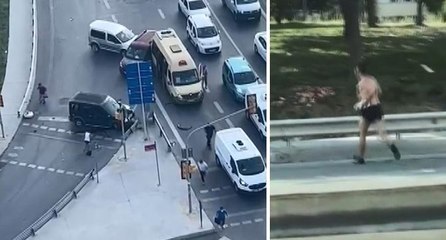 Silahlı kavga sonrası kaza; yarı çıplak halde kaçtı