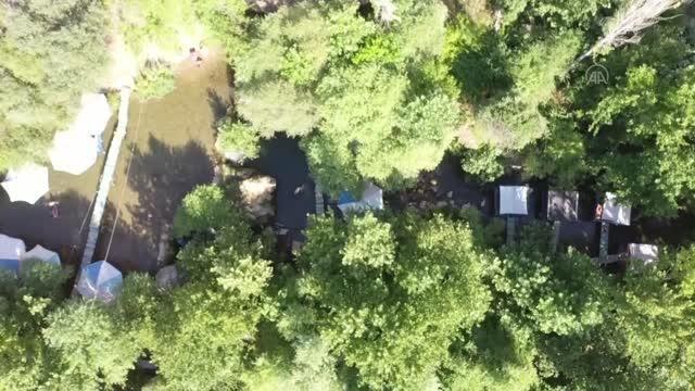 Diyarbakır gündem haberleri | DİYARBAKIR - Güneydoğu'da kavurucu sıcaktan bunalanlar Sinek Çayı ve Kanyonu'nda serinliyor