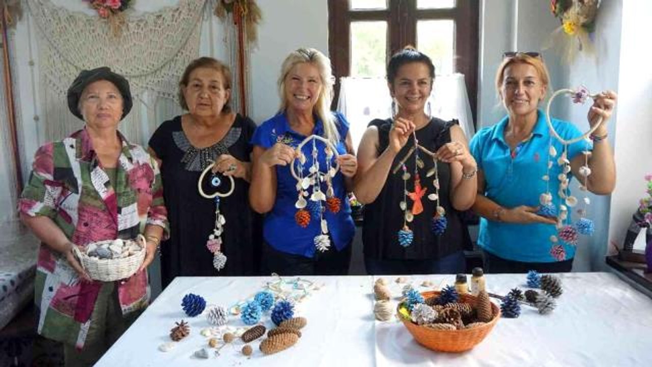 Edirne gündem haberi | Edirneli kadınlar doğadan topladığı atıkları sanat eserine dönüştürüyor
