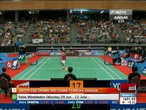 Datuk Lee Chong Wei juarai Terbuka Kanada