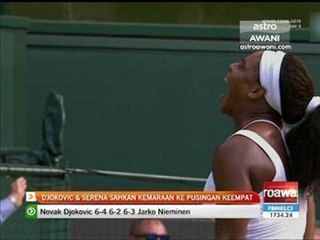 Djokovic & Serena sahkan kemaraa ke pusingan keempat