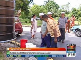 Masalah air kembali menghantui penduduk Selangor