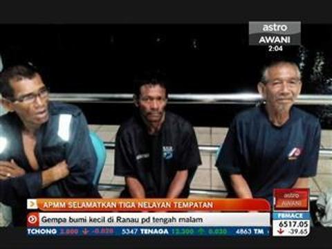 APMM selamatkan tiga nelayan tempatan