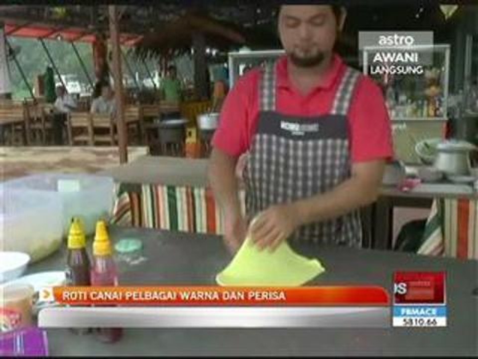 Roti canai pelbagai warna dan perisa