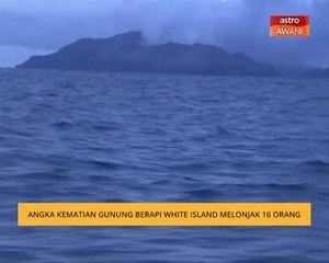 Angka kematian gunung berapi White Island melonjak 16 orang