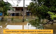 Tujuh sekolah terjejas banjir di Sabah ditutup
