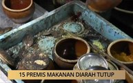 AWANI - Pulau Pinang: 15 premis makanan diarah tutup