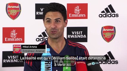 2e j. - Arteta : "Saliba était déterminé à revenir à Arsenal"