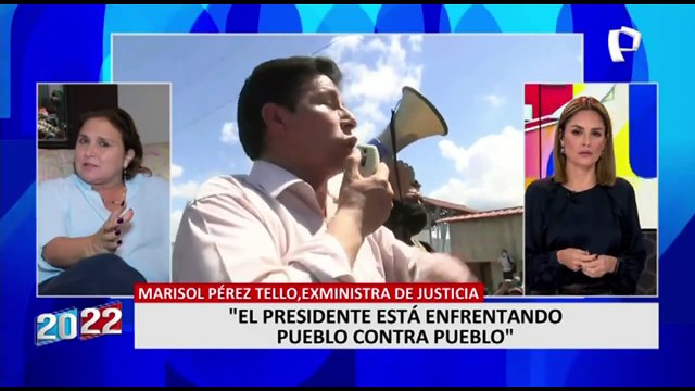 Marisol Pérez Tello: El presidente está enfrentando pueblo contra pueblo