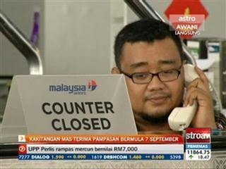 Kakitangan MAS terima pampasan bermula 7 September