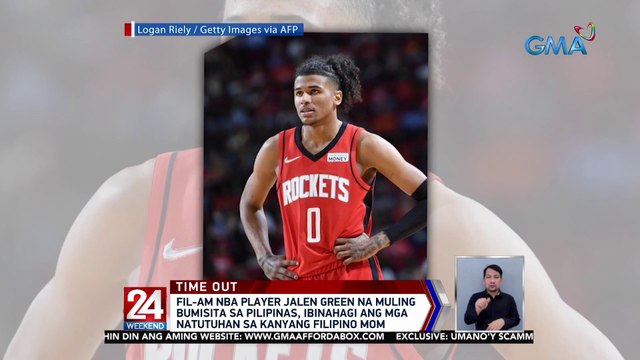Fil-Am NBA player Jalen Green na muling bumisita sa Pilipinas, ibinahagi ang mga natutuhan sa kanyang Filipino mom | 24 Oras Weekend