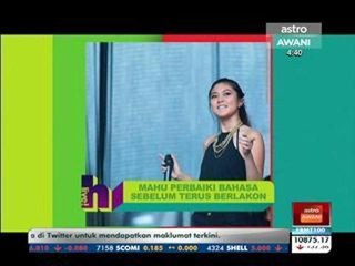 Elizabeth Tan mahu perbaiki bahasa sebelum terus berlakon