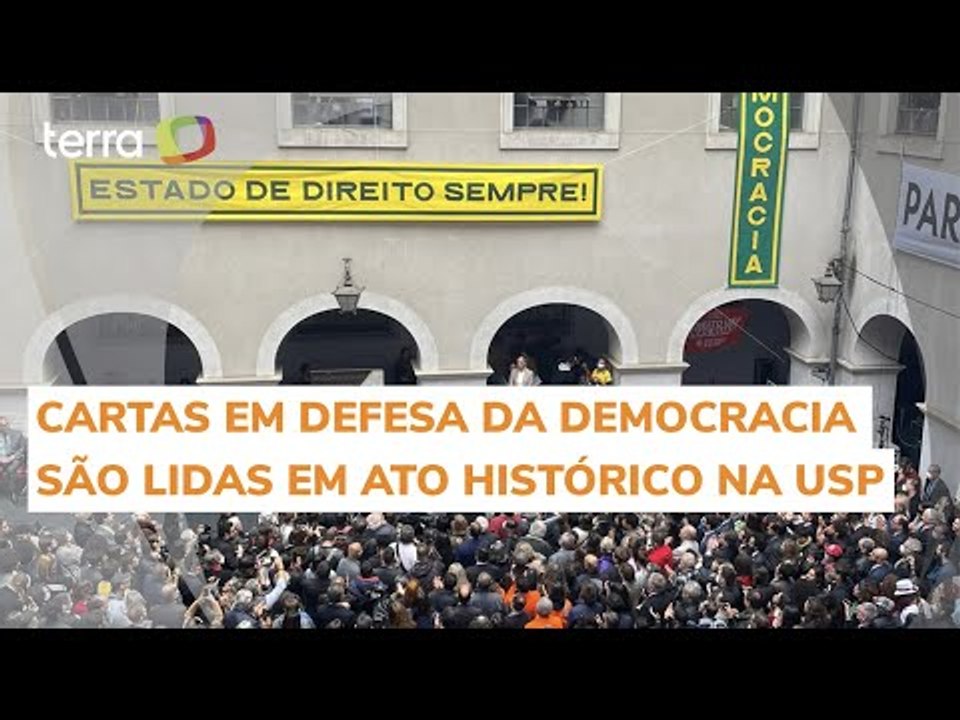 Cartas em defesa da Democracia são lidas na USP e reafirmam defesa do sistema eleitoral