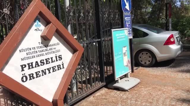 Phaselis Antik Kenti'nde turistler yoğunluk oluşturdu