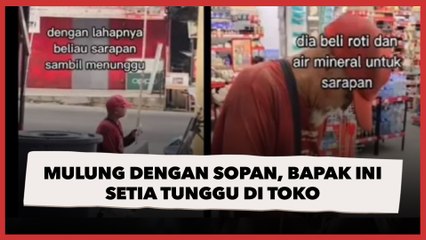 Mulung Dengan Sopan, Bapak Ini Setia Tunggu Sampah Dikeluarkan dari Toko, Aksinya Banjir Pujian