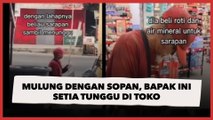 Mulung Dengan Sopan, Bapak Ini Setia Tunggu Sampah Dikeluarkan dari Toko, Aksinya Banjir Pujian