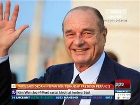 Wikileaks dedah intipan NSA terhadap Presiden Perancis