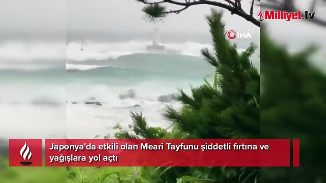 Japonya'da Meari Tayfunu alarmı