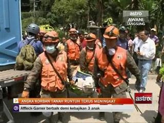 Angka korban tanah runtuh terus meningkat