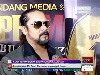 Awie kena turunkan 8 kilogram berat badan