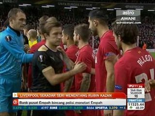 Liverpool sekadar seri menentang Rubin Kazan