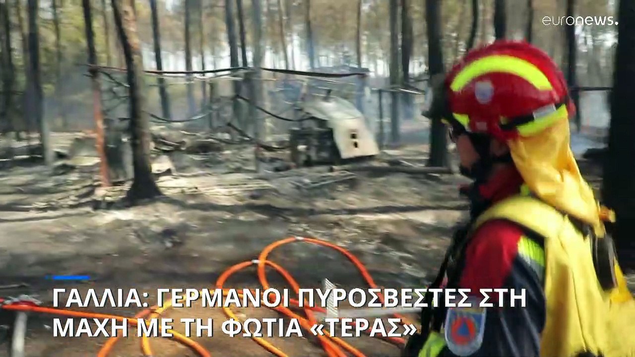 Γαλλία: Γερμανοί πυροσβέστες συμμετέχουν στη μά...