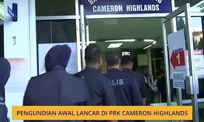 Pengundian awal lancar di PRK Cameron Highlands