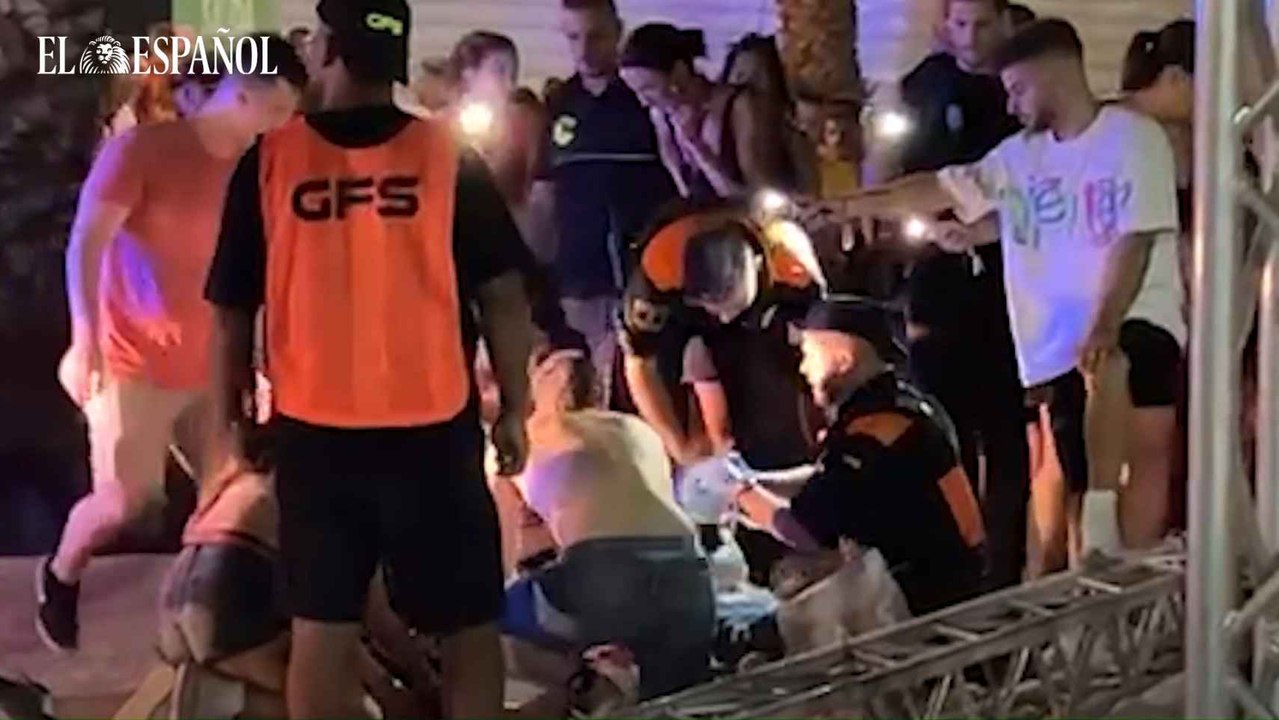 Un fallecido y varias decenas de heridos tras las fuertes rachas de viento en el Festival Medusa (Cullera)