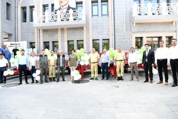 Çanakkale haberleri! ÇANAKKALE - AK Parti Grup Başkanvekili Turan, yangın söndürme tankeri dağıtım töreninde konuştu