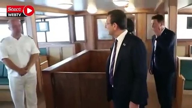 İmamoğlu, yenilenen Paşabahçe Vapuru gezdi