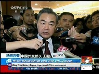 MH370: Reaksi Menteri Luar China dan Australia