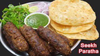 Original Seekh Paratha Mumbai Street Food | Seekh Paratha | Seekh Kabab Recipe