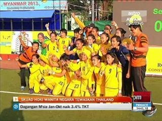 Skuad hoki wanita tewaskan Thailand