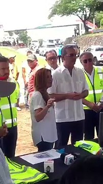 Abinader supervisa trabajos de construcción entrada a Santo Domingo