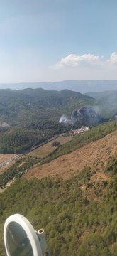 Son dakika haberleri | Marmaris'te ormanlık alanda çıkan yangın söndürüldü